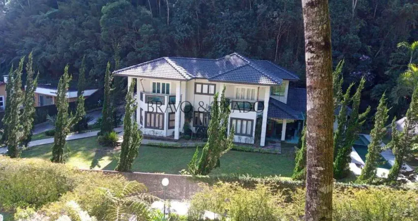 Casa em condomínio para venda em teresópolis, carlos guinle, 5 dormitórios, 5 suítes, 8 banheiros, 4 vagas