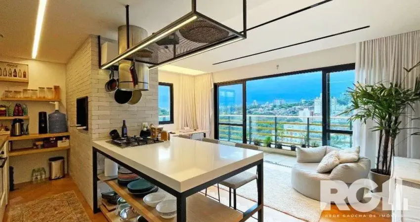 Apartamento de 72 m2 para alugar com 1 suíte, banheiro social com depósito e 2 vagas, finamente mobiliado e decorado.