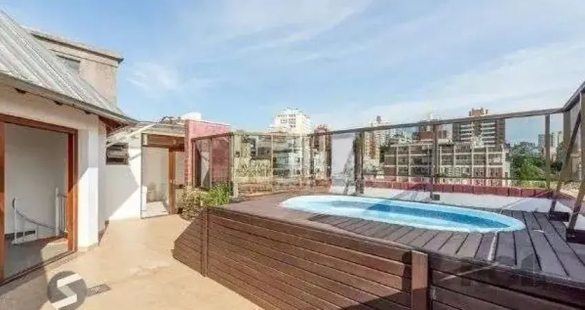 Cobertura no bairro petrópolis de 2 dormitórios 2 vagas e piscina