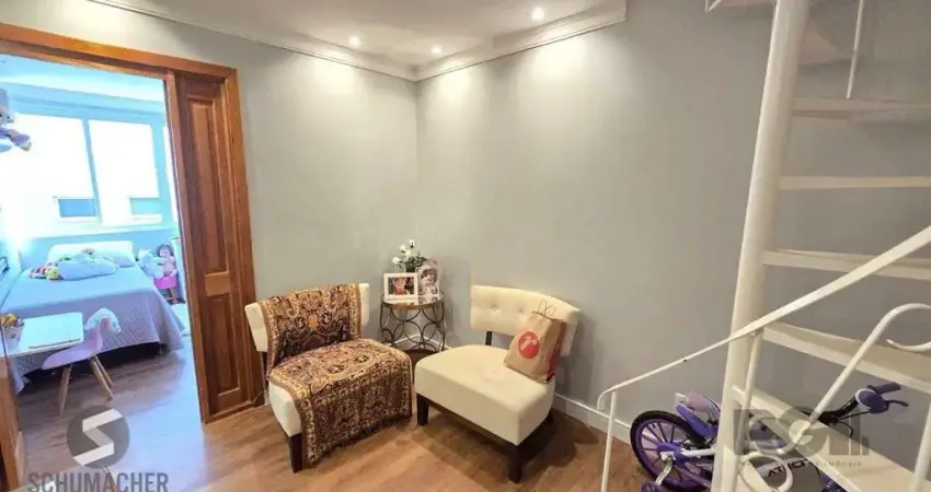 Cobertura de 90m² - 3 dormitórios, 2 banheiros, terraço com churrasqueira e 1 vaga de garagem no bom jesus