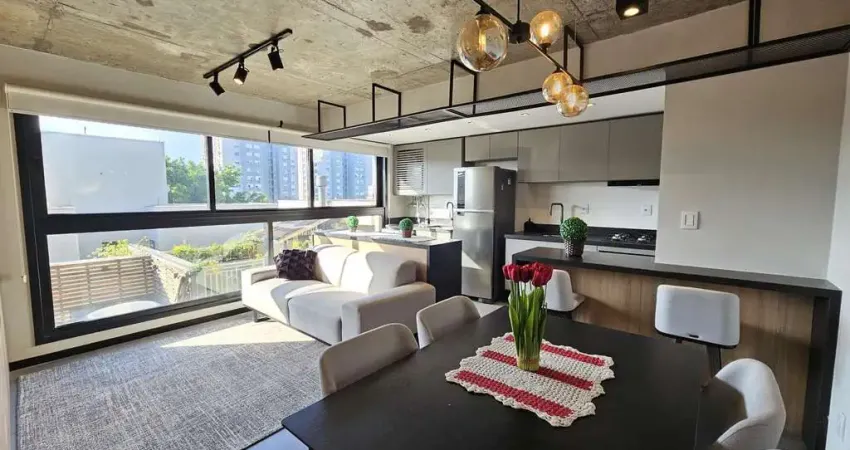 Studio mobiliado | 43m2 privativos | lindo e ensolarado | menino deus