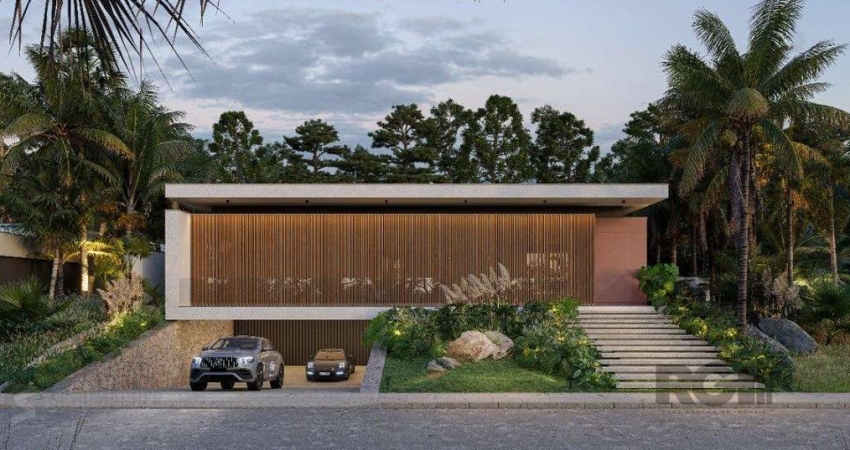 A casa conta com 434m2 de área construída, mas com um aproveitamento total dos 1.012m2 do lote