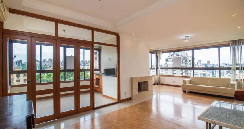 Apartamento com lareira e churrasqueira no Higienópolis