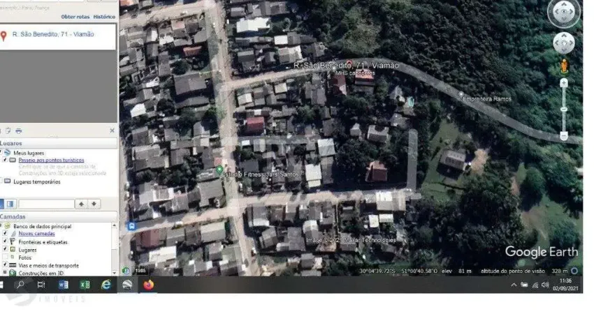 Terreno à venda na Rua São Benedito, 121, Tarumã, Viamão