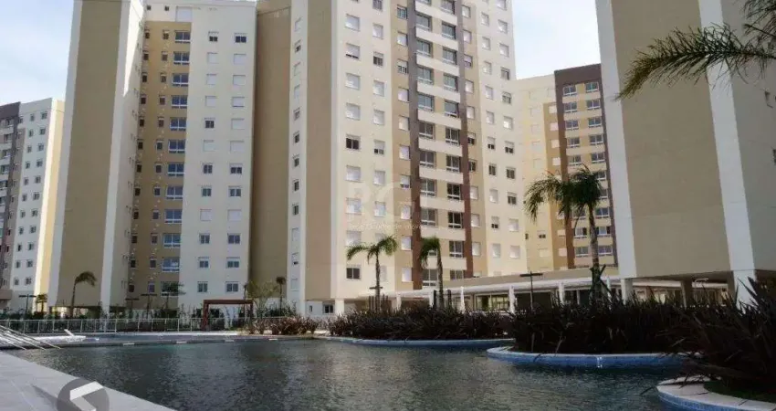 Vende apartamento semi mobiliado, 2 dormitórios, 60 m² life park - marechal rondon - canoas/rs