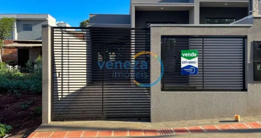 Casa residencial com 3 quartos à venda, 69.17 m2 por r$265000.00 - catuai - londrina/pr