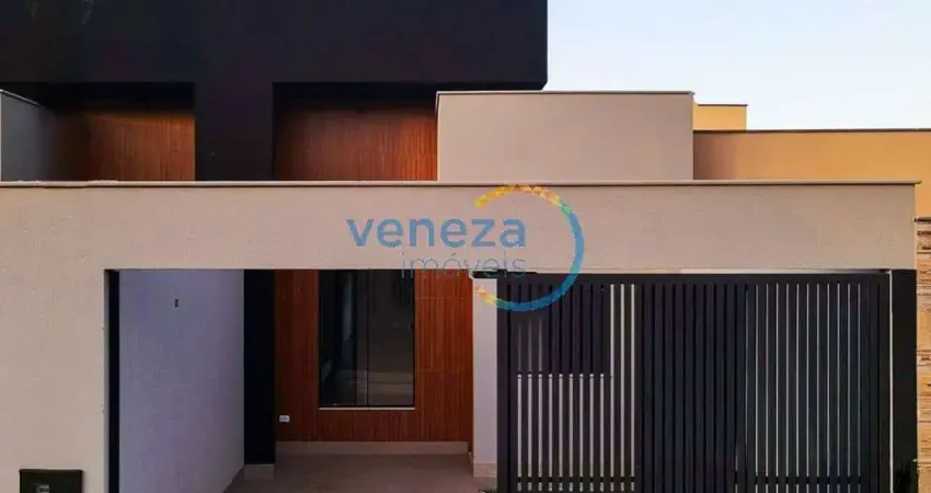 Casa Residencial com 3 quartos  à venda, 106.00 m2 por R$470000.00  - Portal Dos Pioneiros - Londrina/PR