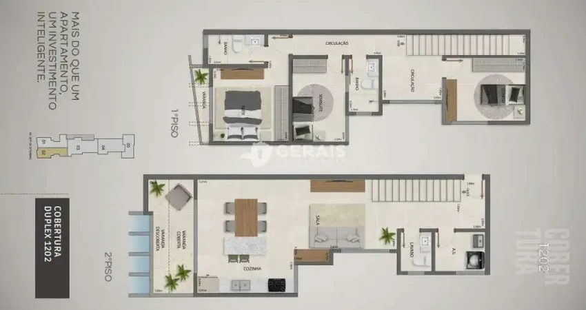 Apto cobertura duplex à venda, 3 quartos, 1 suíte, 2 vagas, centro - divinópolis/mg