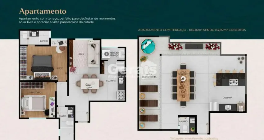 Apto cobertura à venda, 2 quartos, 1 suíte, 1 vaga, manoel valinhas - divinópolis/mg