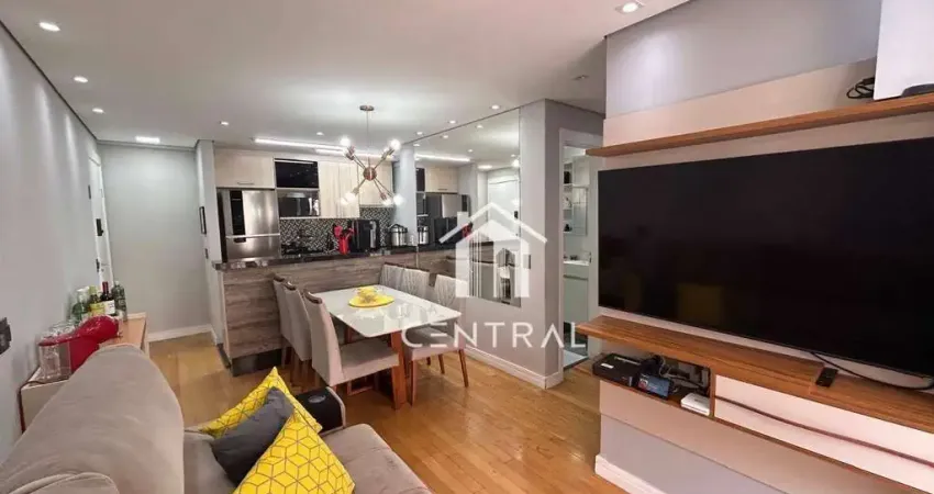 Apartamento a venda - condomínio mais guarulhos - 63m² - 3 dormitórios - 1 suíte - 1 vaga - jd: bela vista guarulhos/sp