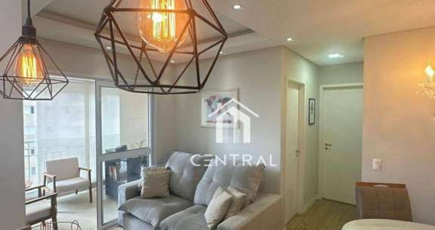 Apartamento MOBILIADO no Condomínio Helbor Enjoy - com 2 dormitórios à venda, 60 m² por R$ 579.000 - Gopoúva - Guarulhos/SP