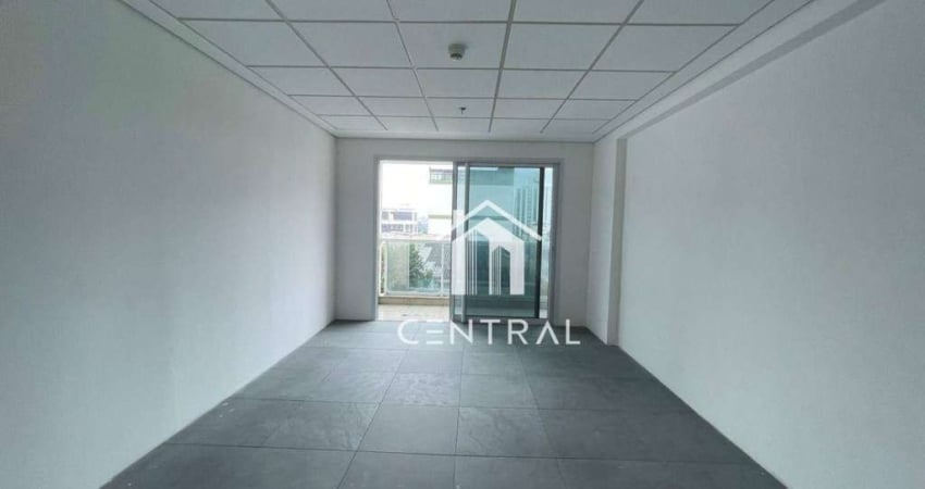 Sala comercial para locação - Mônaco Business - 31m² - 1 Vaga - Varanda - Banheiro - Centro Guarulhos/SP