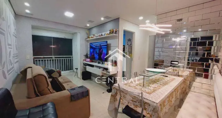 Apartamento à venda, 61m², 2 dormitórios, sendo 1 suíte, poucos minutos do shopping internacional de guarulhos, condomínio life park, vila leonor