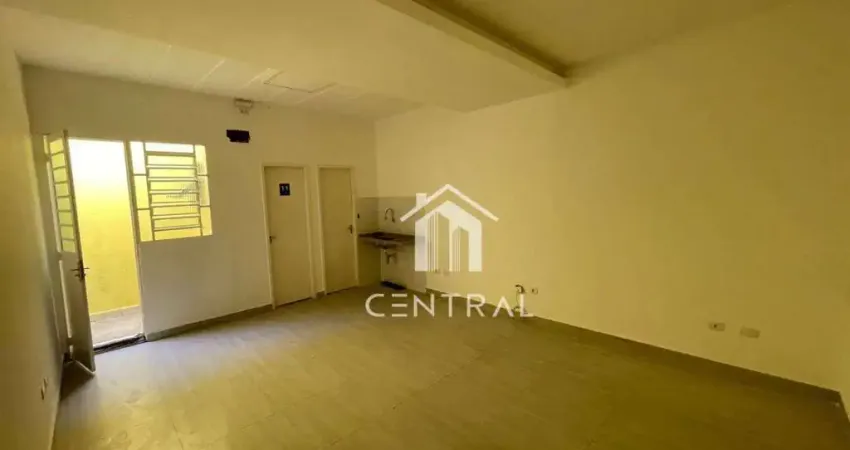 Sala comercial para locação - 40m² - 2 banheiros -1 vaga-  gopouva guarulhos/sp