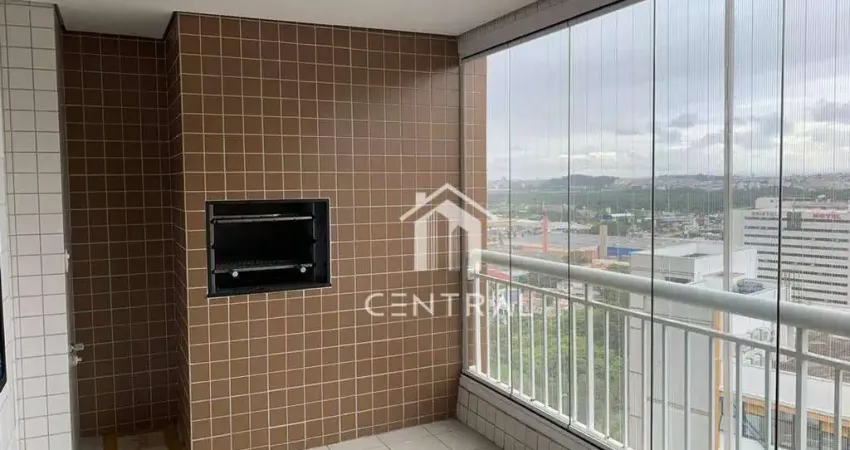 Apartamento 106m², 3 dormitórios sendo 1 suíte, varanda gourmet c/ churrasqueira, residencial everyday club, centro - guarulhos/sp