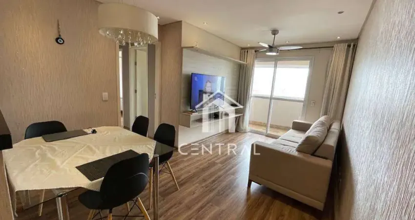 Apartamento para venda - condomínio autêntico - 3 dormirtórios - 1 suíte - varanda - vaga - vila augusta guarulhos/sp