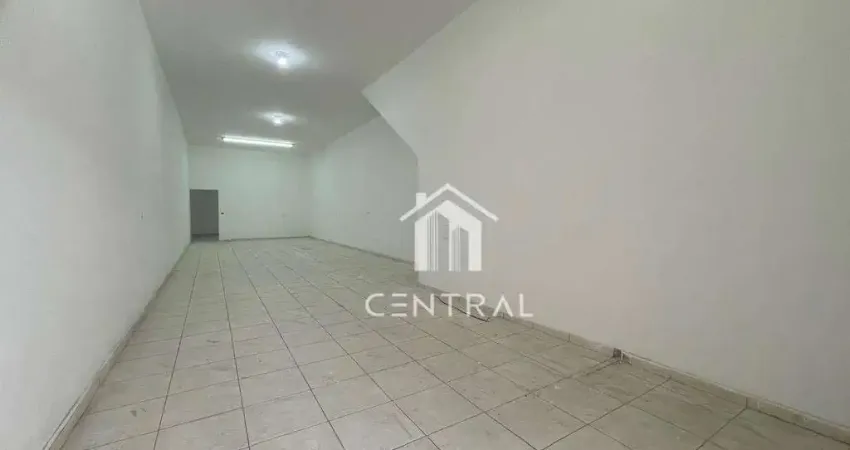 Salão comercial para locação - 125m² - 2 banherios - 1 vaga - bairro continental 2 guarulhos/sp