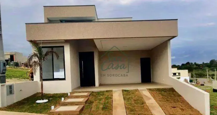 Casa com 3 quartos 1 suíte à venda, 140 m² por r$ 900.000 - condomínio residencial ipanema - sorocaba/sp