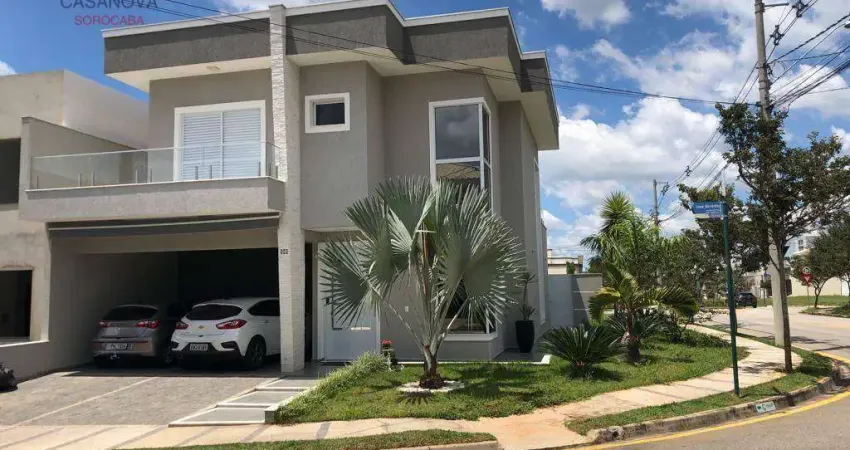 Sobrado com 3 dormitórios à venda, 260 m² por r$ 1.680.000,00 - condomínio vila do bosque sorocaba - sorocaba/sp