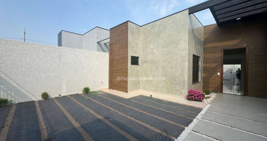 Casa com 1 Suíte + 2 dormitórios à venda, 90 m² por R$ 525.000 - Loteamento Paim - Cascavel/PR