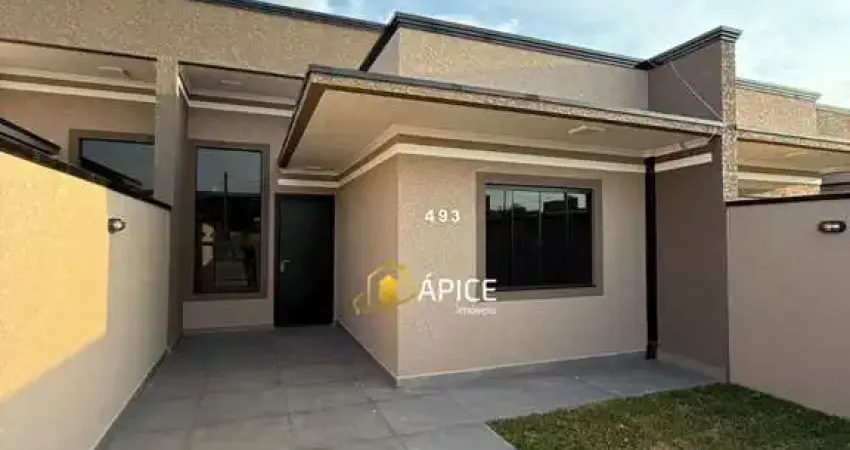 Casa nova com suíte e espaço gourmet no bairro Estados em Fazenda Rio Grande