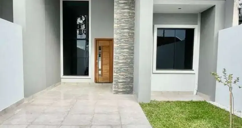 Casa nova com suíte no bairro Nações em Fazenda Rio Grande – 3 quartos