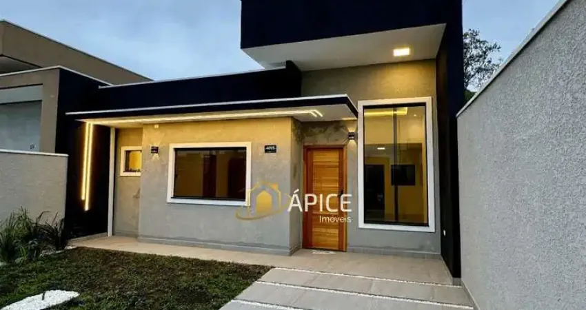 Casa com suíte e churrasqueira no bairro Eucaliptos, Fazenda Rio Grande