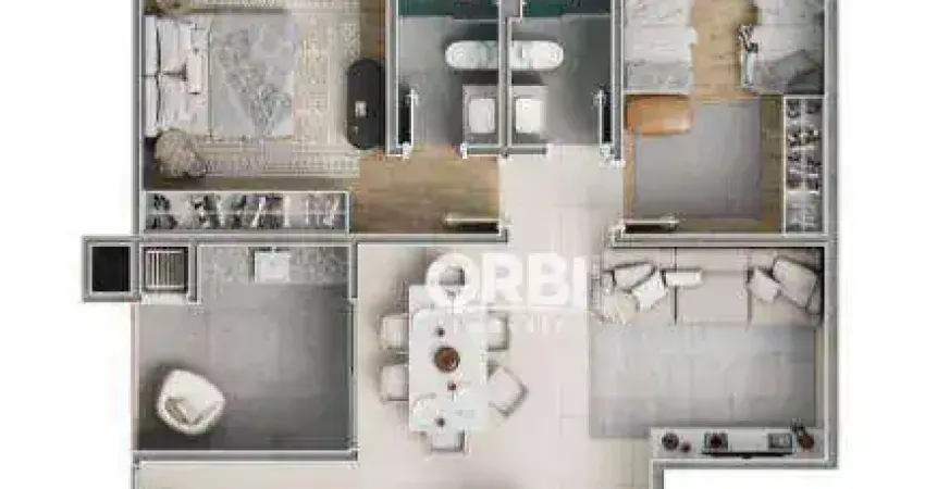 Apartamento com 2 dormitórios à venda, 74 m² por R$ 741.026,44 - Gravatá - Navegantes/SC