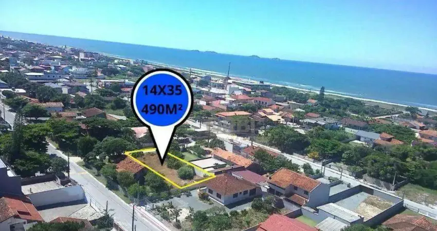 Terreno à venda, 490 m² por R$ 290.000,00 - Praia do Ervino - São Francisco do Sul/SC
