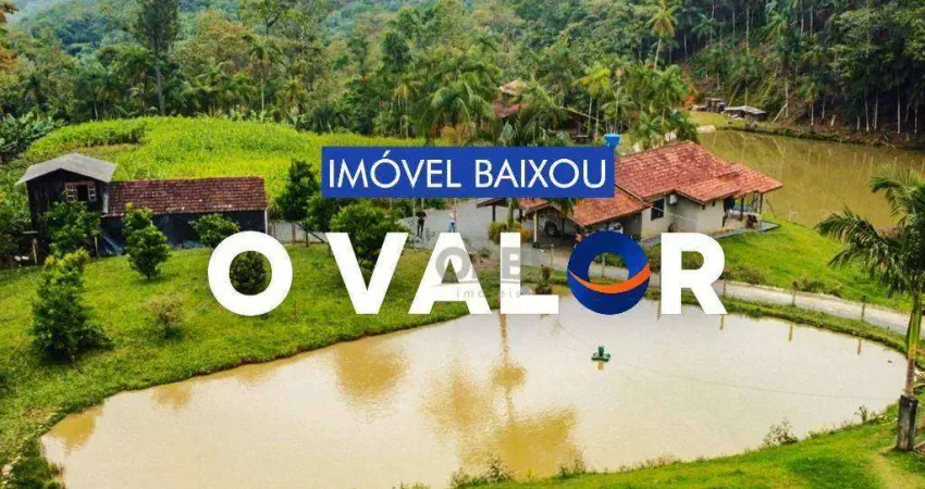 Sítio com 3 dormitórios à venda, 67000 m² por r$ 999.000,00 - treze de maio - massaranduba/sc