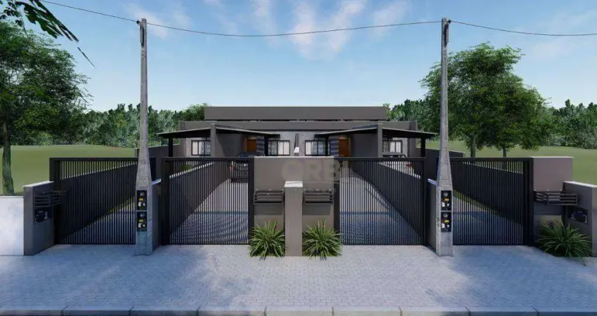 Casa nova com 2 dormitórios à venda, 81 m² por r$ 399.900 - coloninha - gaspar/sc