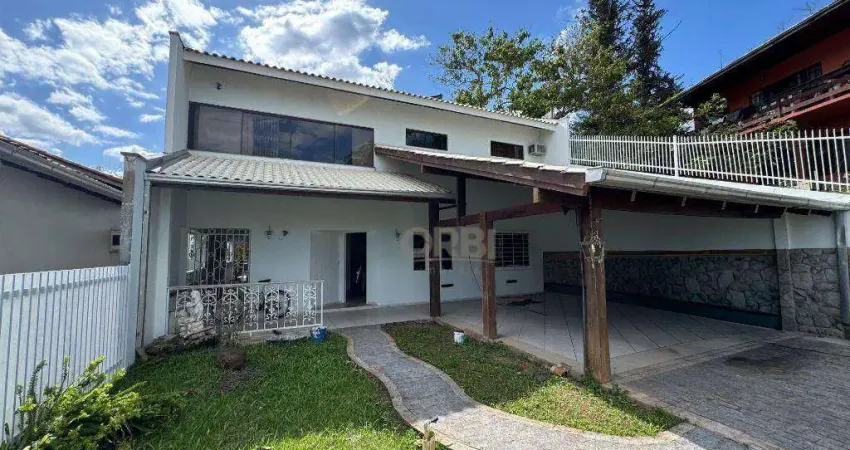 Casa com 5 dormitórios para alugar, 421 m² por r$ 8.500,01/mês - ponta aguda - blumenau/sc