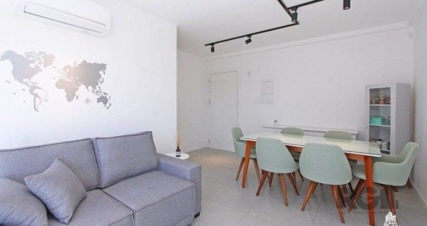 Apartamento para comprar com 2 dormitórios, 1 suíte, 2 vagas, Jardim Botânico em Porto Alegre. Semi mobiliado com cozinha montada, churrasqueira, área de serviço e banheiros.&lt;BR&gt;Apartamento com 
