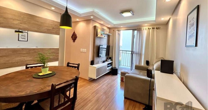 Apartamento com sacada e elevador no 6º andar que você tanto procura no Condomínio Alameda das Tulipas está aqui! Venha conhecer este imóvel no região que mais cresce em Canoas: o bairro Igara. São 3 