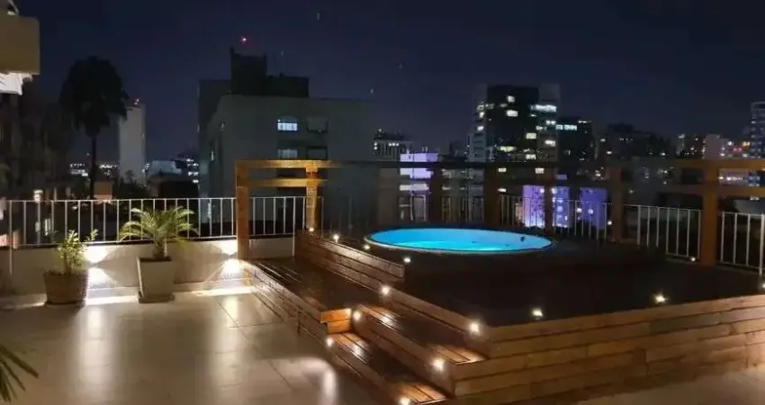 Cobertura com 3 quartos, 235² privativos,  e elevador, na Rua Coronel Bordini,  Moinhos de Vento