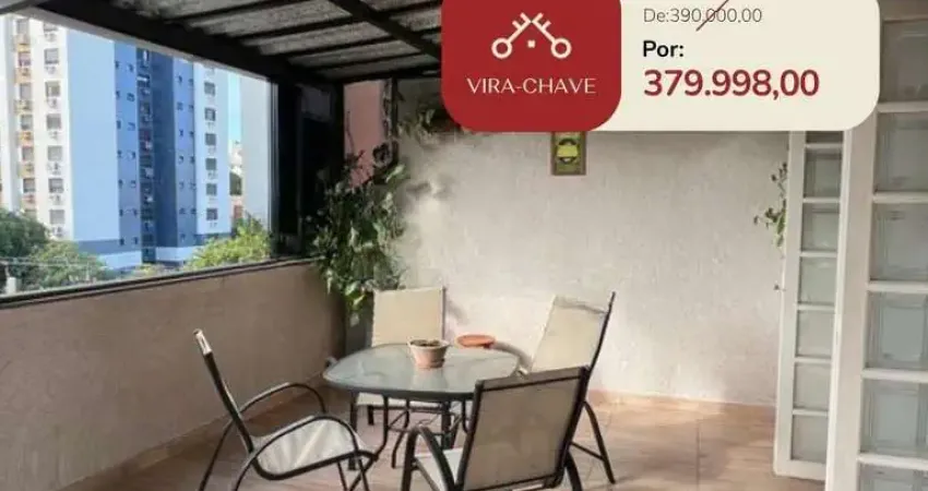 Cobertura no bairro menino deus com 01 dormitório sendo suíte