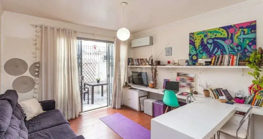 Apartamento térreo com pátio de 1 dormitório no bairro santa cecilia