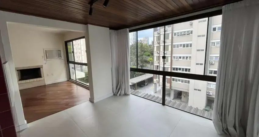 Apartamento de 2 quartos, churrasqueira, lareira e garagem no bairro bela vista