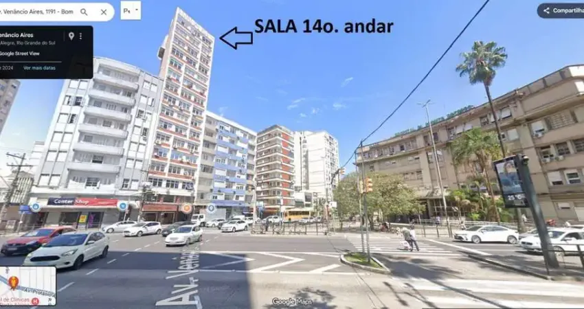 Sala comercial à venda/porto alegre/ bom fim/ frente hps/ 70m²/