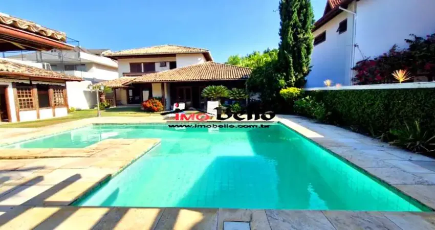 Magnífica casa de luxo em condomínio na barra da tijuca, rio de janeiro-rj: 5 quartos, 5 suítes, 4 salas, 9 banheiros, 6 vagas, 544,00m²!