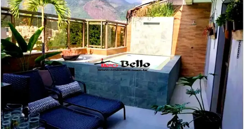 Cobertura de luxo na freguesia jacarepaguá, rio de janeiro-rj: 4 quartos, 2 suítes, 2 salas, 3 banheiros, 2 vagas, 159m².