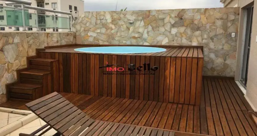 Linda cobertura duplex reformada no spazio reale pechincha 182m2