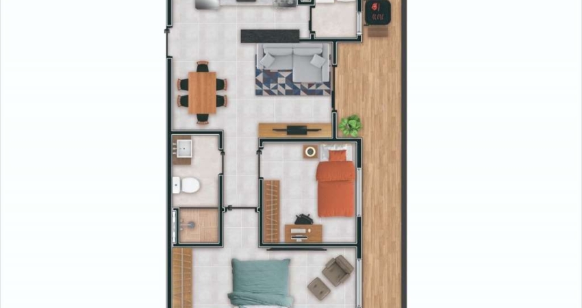 Apartamentos na Penha de 2 dormitórios, 1 vaga 40 m²