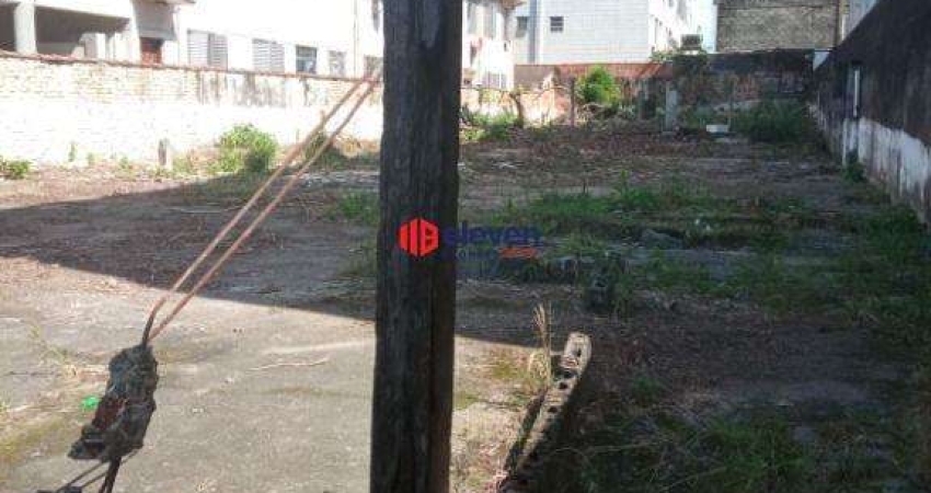 Terreno comercial para alugar na Avenida Almirante Tamandaré, Macuco, Santos