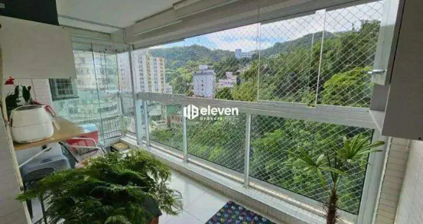 Apartamento à venda, 2 dormitórios, varanda, lazer completo, no josé menino, santos-sp