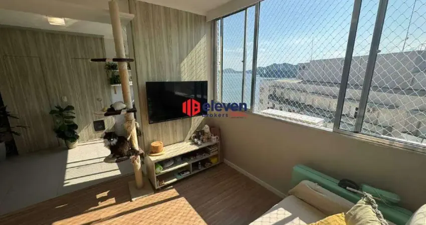 Apartamento reformado, pé na areia, no josé menino | 1 suíte | vista mar | portaria 24h