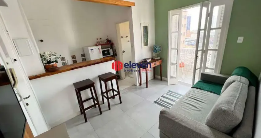 Apartamento com 1 quarto à venda na Avenida Bartholomeu de Gusmão, Embaré, Santos