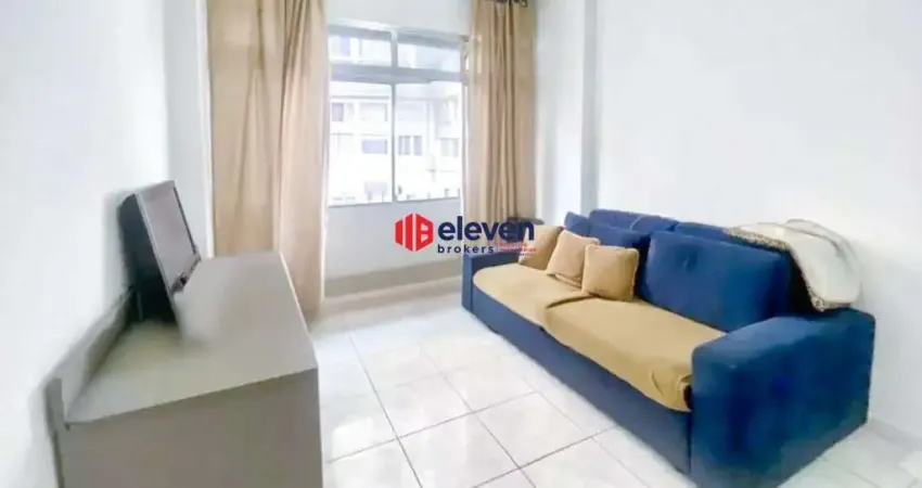 Apartamento à venda, 03 dormitórios, 90m², vista mar, no gonzaga, santos-sp