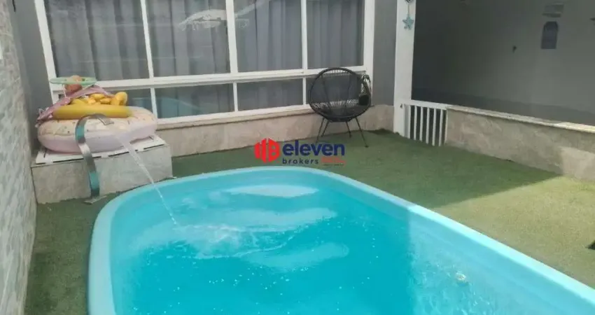SOBRADO PONTA DA PRAIA 4 DORMITÓRIOS 3 SUÍTES AMERICANAS 3 VAGAS DE GAARAGEM PISCINA E QUINTAL