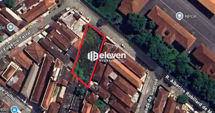Terreno à venda na Rua Alberico Robillard de Marigny, Vila Cascatinha, São Vicente